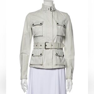 Belstaff White Utility Jacket with Belt